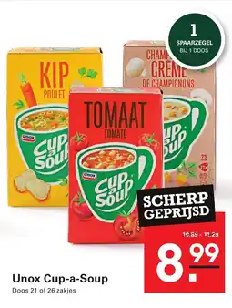 Sligro Unox Cup-a-Soup aanbieding