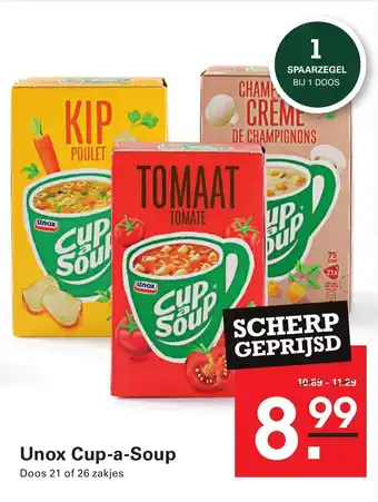 Sligro Unox Cup-a-Soup aanbieding
