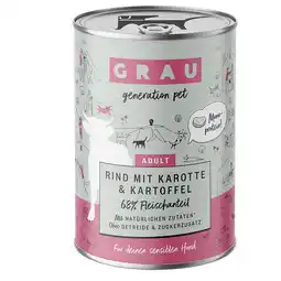 Zooplus GRAU Hondenvoer 6 x 400 g - Rund met Wortel & Aardappel aanbieding