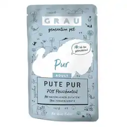 Zooplus GRAU Adult Graanvrij 16 x 125 g Kattenvoer - Kalkoen Puur aanbieding
