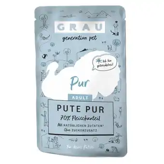 Zooplus GRAU Adult Graanvrij 16 x 125 g Kattenvoer - Kalkoen Puur aanbieding