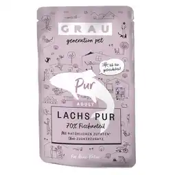 Zooplus GRAU Adult Graanvrij 16 x 125 g Kattenvoer - Zalm Puur aanbieding