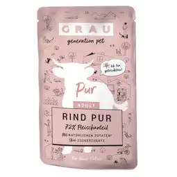 Zooplus GRAU Adult Graanvrij 16 x 125 g Kattenvoer - Rund Puur aanbieding