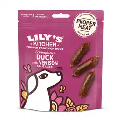 Zooplus 70g Lily's Kitchen Dog Worst eend & hert hondensnacks aanbieding