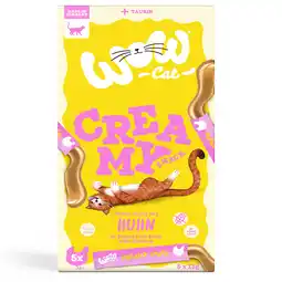 Zooplus 5x15g Chicken Wow Cat Creamy Snack voor katten aanbieding