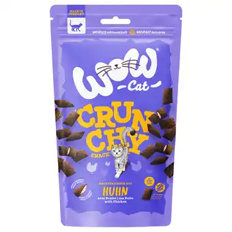 Zooplus 60g WOW Cat Crunchy Snack Kip voor honden aanbieding