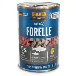 Zooplus 6x400g Belcando Baseline forel natvoer voor honden aanbieding