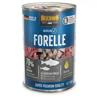 Zooplus 6x400g Belcando Baseline forel natvoer voor honden aanbieding