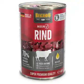Zooplus 6x400g Belcando Baseline Rund nat hondenvoer aanbieding