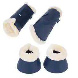 Zooplus Voordeelset: Nomad Tales Set 2 dressuurlaarzen & 2 hoefschoenen marineblauw Gr. XL. Paard aanbieding