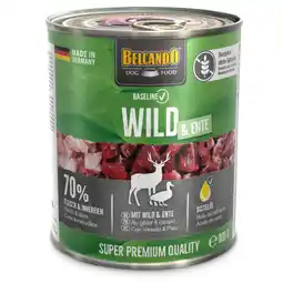 Zooplus 6x800g Belcando Baseline Wild & Eend natvoer voor honden aanbieding