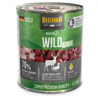 Zooplus 6x800g Belcando Baseline Wild & Eend natvoer voor honden aanbieding
