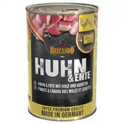 Zooplus 1 x 400 g Belcando Super Premium Kip & eend met gierst & wortelen Hondenvoer aanbieding