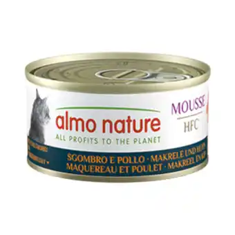 Zooplus 5+1 gratis! Almo Nature Cat HFC Mousse 70g aanbieding