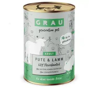 Zooplus 6x400g Kalkoen/Lam Smulpannetje Grau Kattenvoer Graanvrij aanbieding