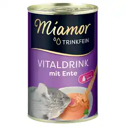 Zooplus 6x135ml Trinkfein Vitaliteitsdrank Eend Miamor Kattenvoer aanbieding