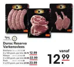 Sligro Duroc Reserva Varkensvlees aanbieding