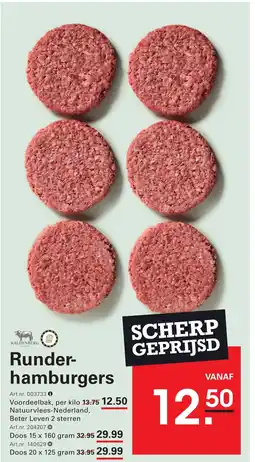Sligro Runder- hamburgers aanbieding