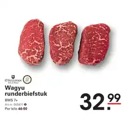 Sligro Wagyu runderbiefstuk aanbieding