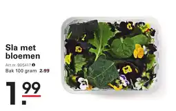 Sligro Sla met bloemen aanbieding