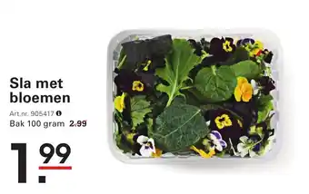 Sligro Sla met bloemen aanbieding