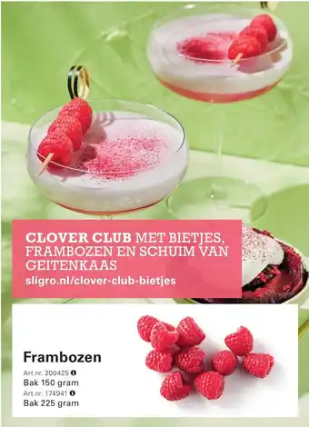 Sligro Frambozen aanbieding