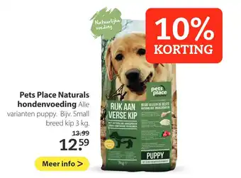 Pets Place Pets Place Naturals hondenvoeding aanbieding