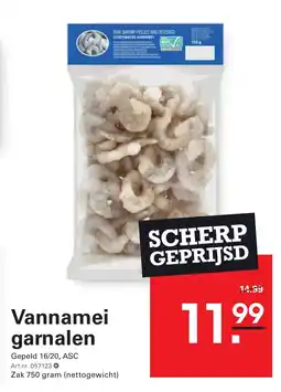 Sligro Vannamei garnalen aanbieding