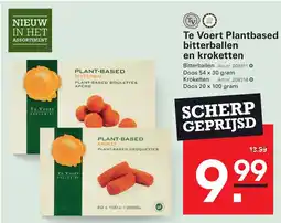 Sligro Te Voert Plantbased bitterballen en kroketten aanbieding