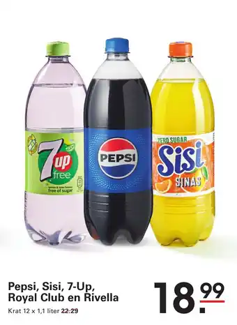 Sligro Pepsi, Sisi, 7-Up, Royal Club en Rivella aanbieding