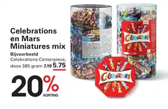 Sligro Celebrations en Mars Miniatures mix aanbieding