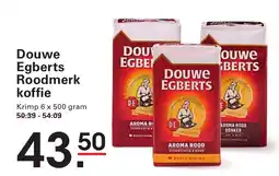 Sligro Douwe Egberts Roodmerk koffie aanbieding