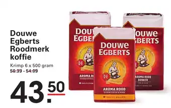 Sligro Douwe Egberts Roodmerk koffie aanbieding