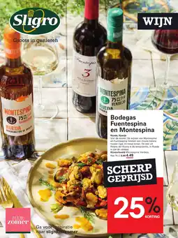 Sligro Bodegas Fuentespina en Montespina aanbieding