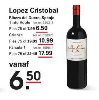 Sligro Lopez Cristobal aanbieding