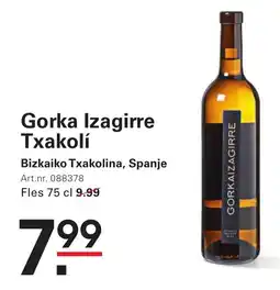 Sligro Gorka Izagirre Txakolí aanbieding