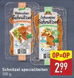 ALDI Schnitzel specialiteiten aanbieding