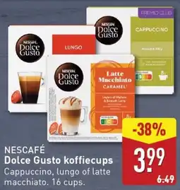 ALDI NESCAFÉ Dolce Gusto koffiecups aanbieding