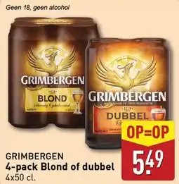 ALDI GRIMBERGEN 4-pack Blond of dubbel aanbieding