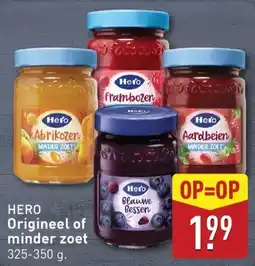 ALDI HERO Line Origineel of minder zoet aanbieding