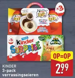 ALDI KINDER 3-pack verrassingseieren aanbieding