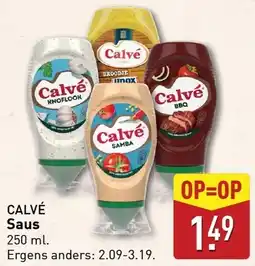 ALDI CALVÉ Saus aanbieding