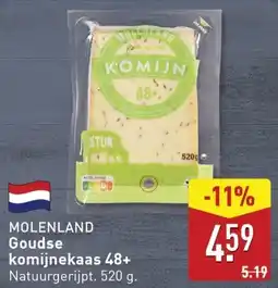 ALDI MOLENLAND Goudse komijnekaas 48+ aanbieding
