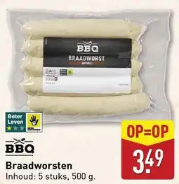 ALDI Braadworsten aanbieding