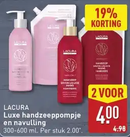 ALDI LACURA Luxe handzeeppompje en navulling aanbieding