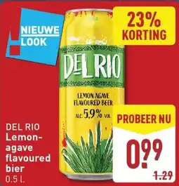 ALDI DEL RIO Lemon agave flavoured bier aanbieding
