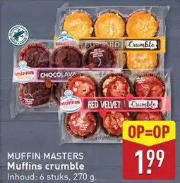 ALDI MUFFIN MASTERS Muffins crumble aanbieding