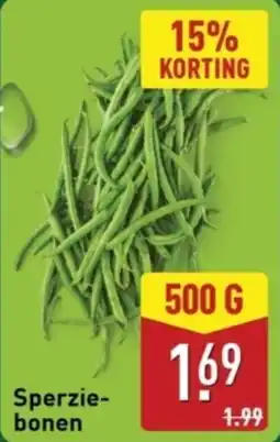 ALDI Sperziebonen aanbieding