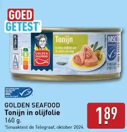 ALDI GOLDEN SEAFOOD Tonijn in olijfolie aanbieding