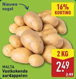 ALDI MALTA Vastkokende aardappelen aanbieding